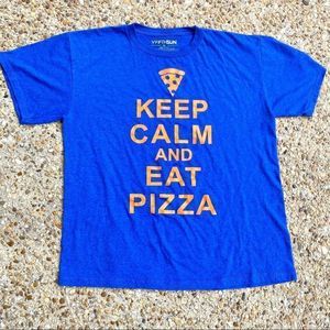 Keep Calm and Eat Pizza Fifth Sun Woman’s T-shirt Size XL